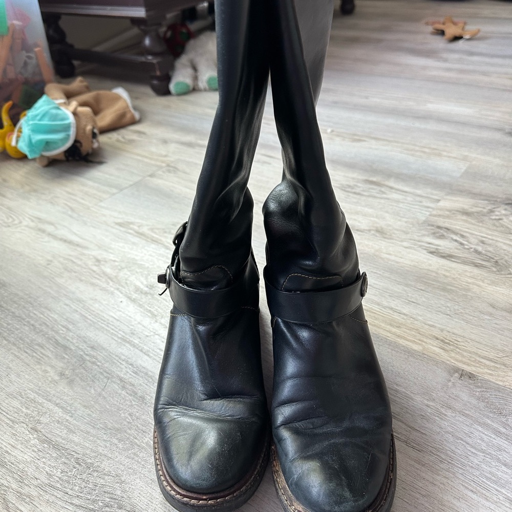Coach Black Over the Knee Boots